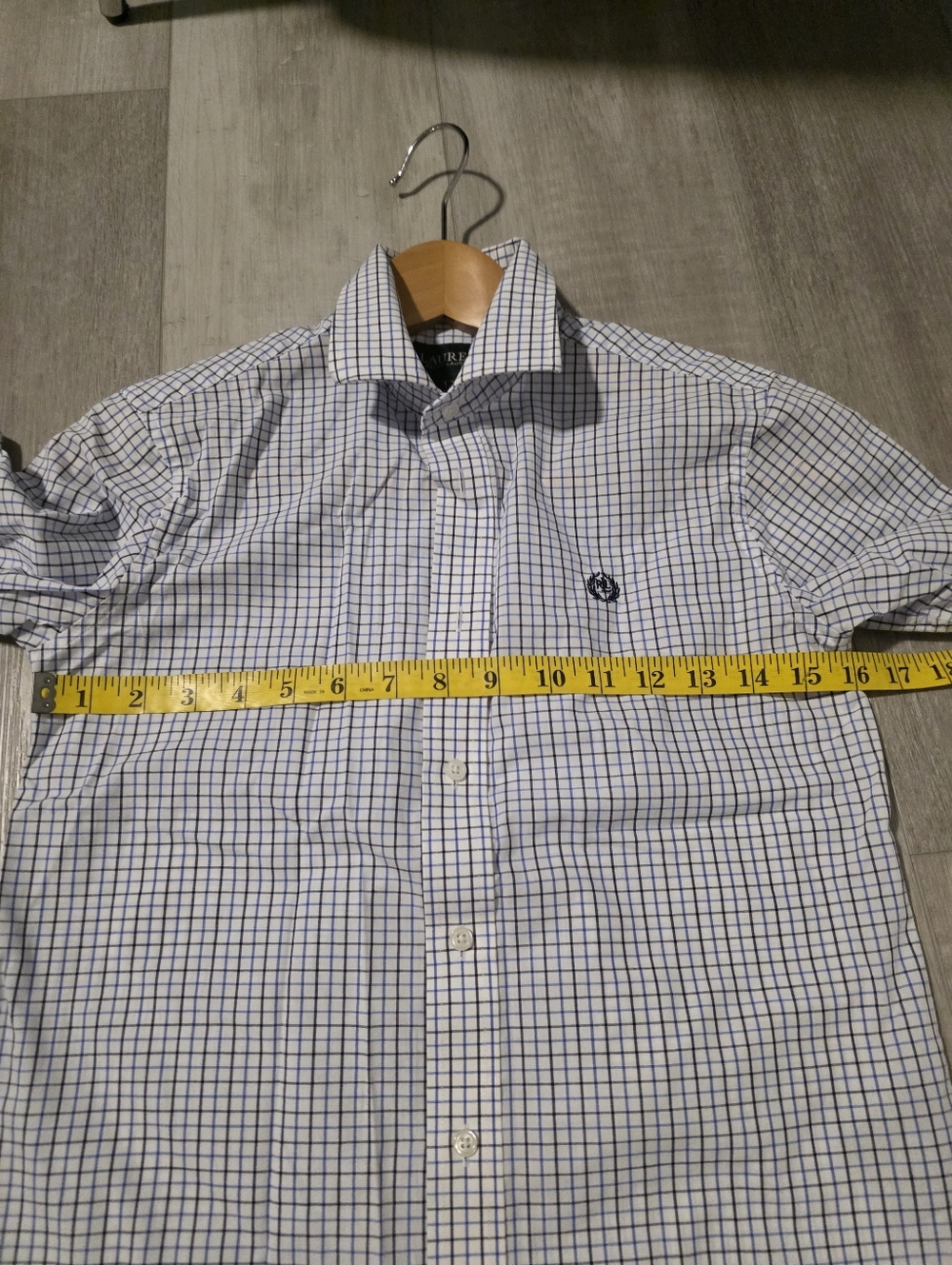 Lauren Ralph Lauren Kids Button-Up Shirt Blue Check Dress Shirt Size 12 - Picture 16 of 16